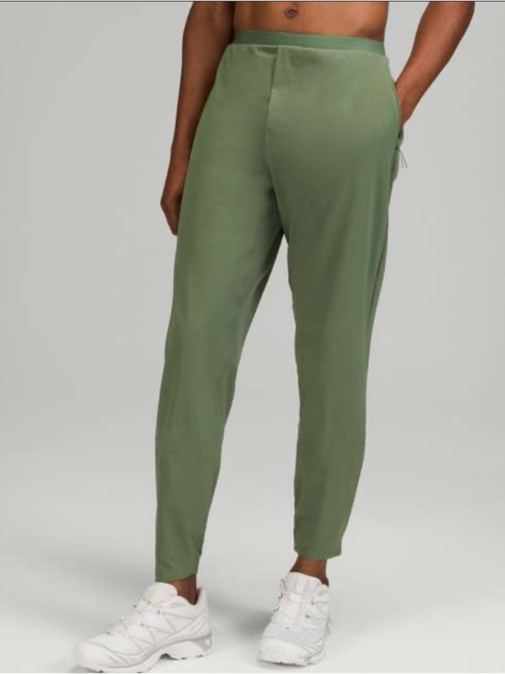 Lululemon Run State Jogger Pants Green Twill Ripstop Athletic Track Men's Size M